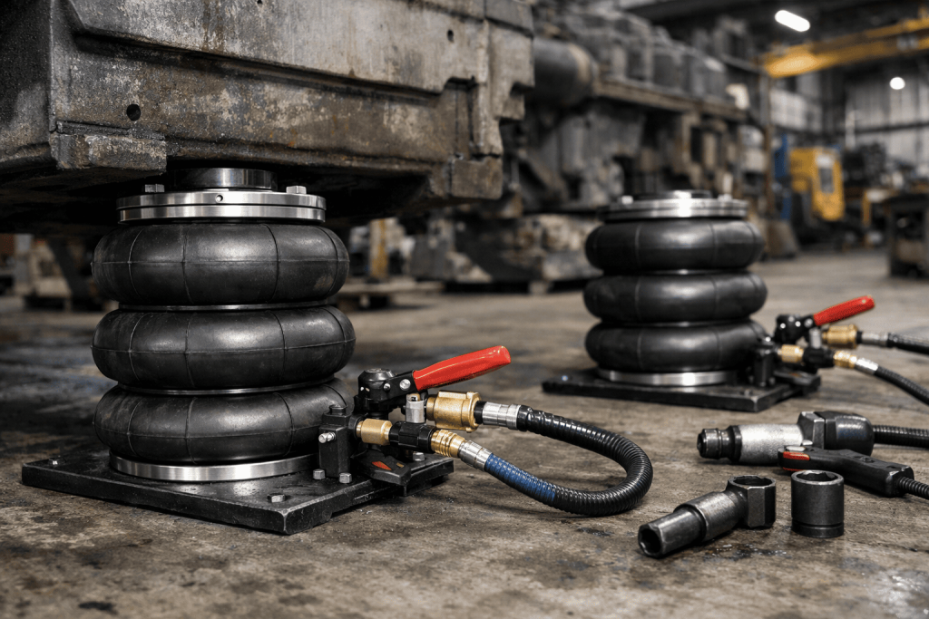 Сфери застосування пневматичних домкратів