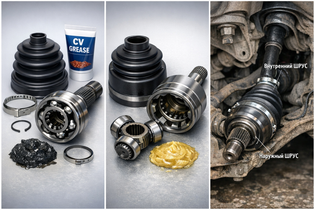 Шрус: наружный и внутренний