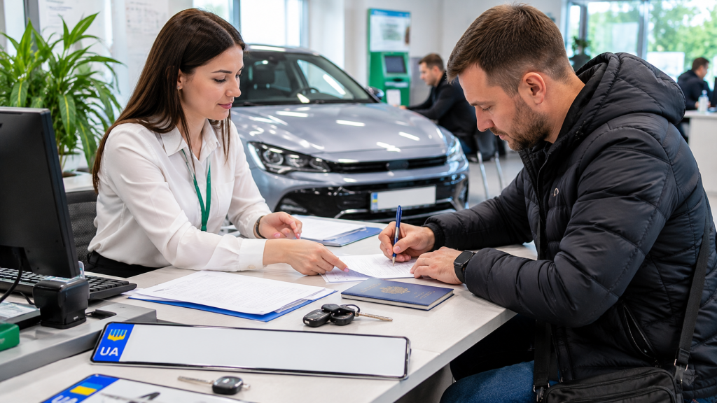 Постановка авто на облік в Україні 2026: документи, вартість і строки Реєстрація нового автомобіля в сервісному центрі